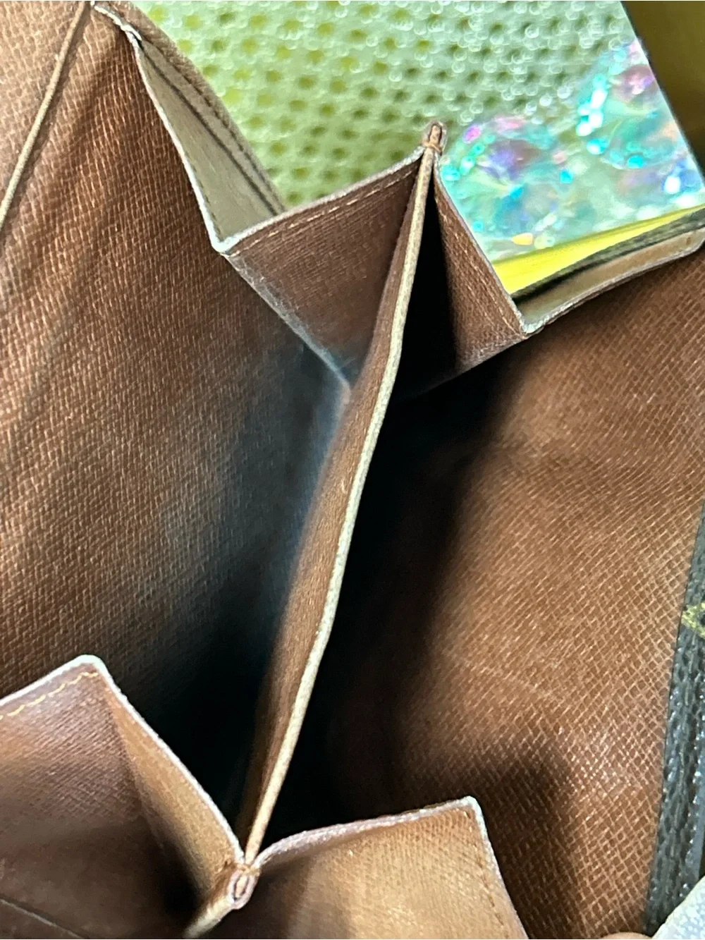 Louis Vuitton Monogram Envelope Wallet in Brown and Gold